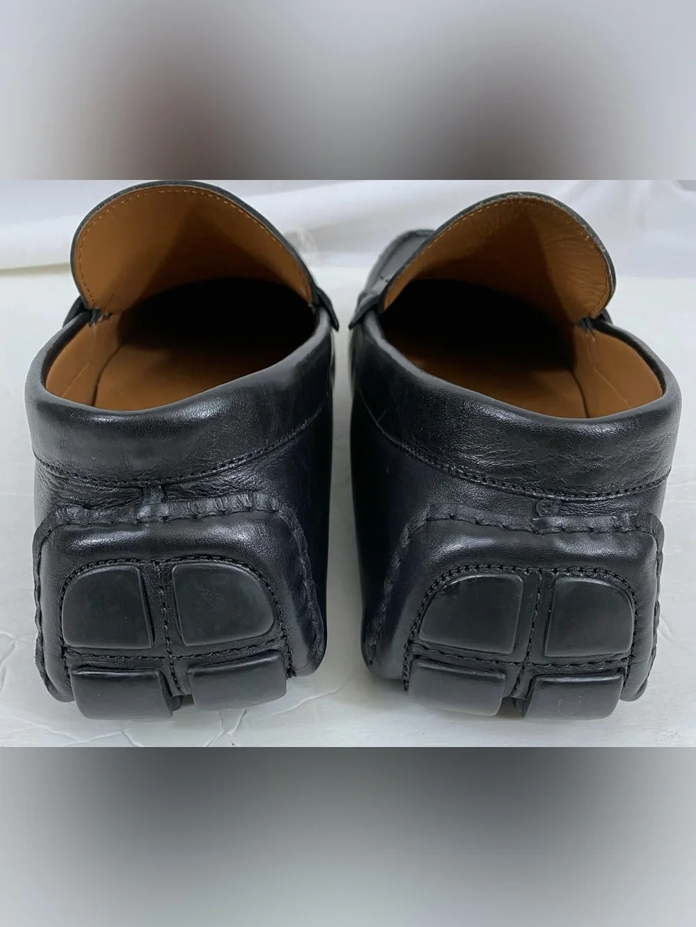 Allen Edmonds Men's Black Lewis Penny Loafer Shoes 11 D